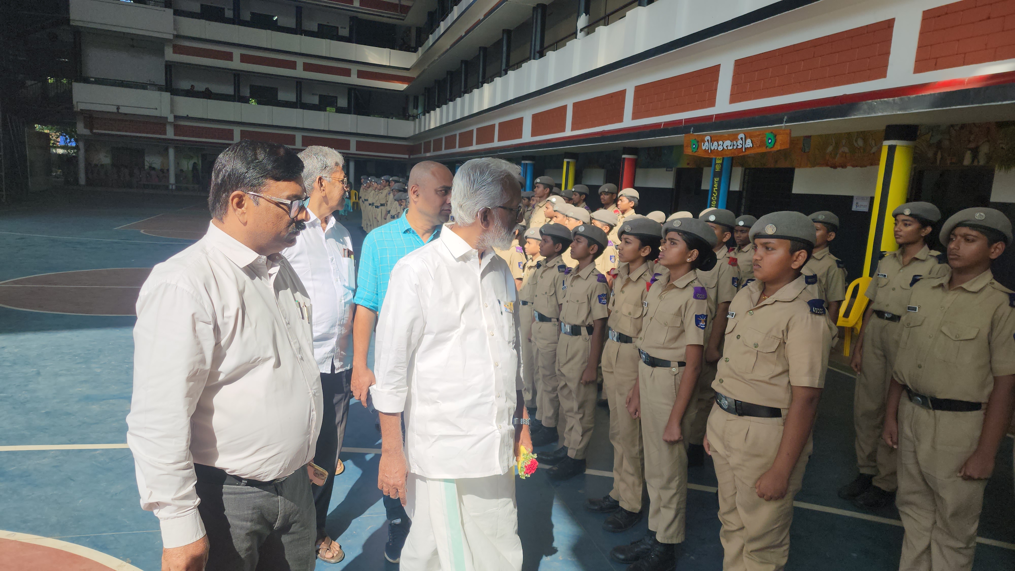 Leadership Summit — Visit By Former Mizoram Governer Kummanamji — Vidyadhiraja Vidyapeetom Sainik School